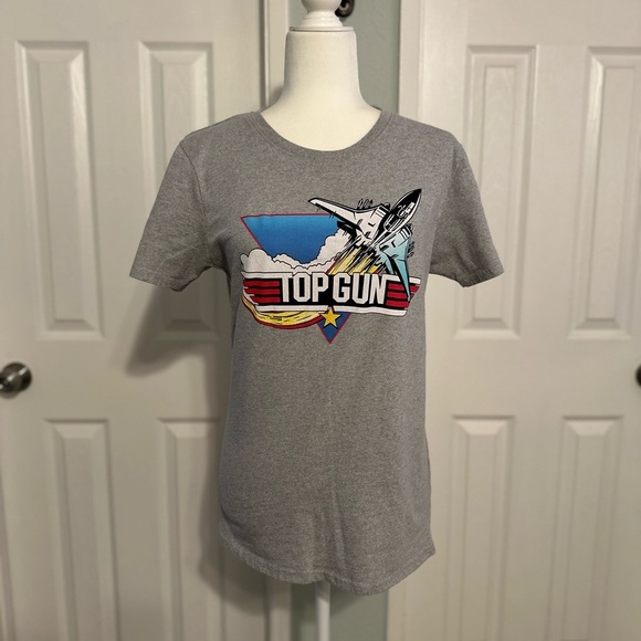 Top Gun Grey Print T-Shirt Size: Medium - Picture 2 of 5